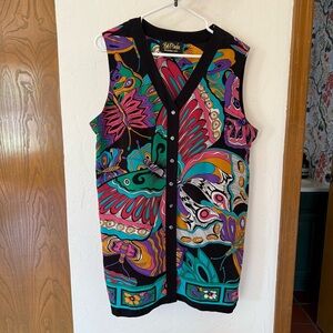 Colorful 100% Silk Blouse